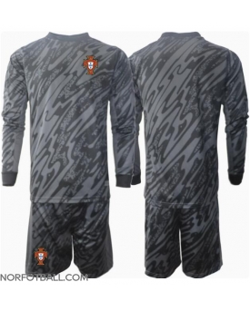 Billige Fotballdrakt Portugal Keeper Replika Bortedraktsett Barn EM 2024 Langermet (med bukser)